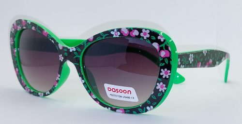 Női napszemüveg- Dasoon 8207 Cat.3 UV400 Green flower